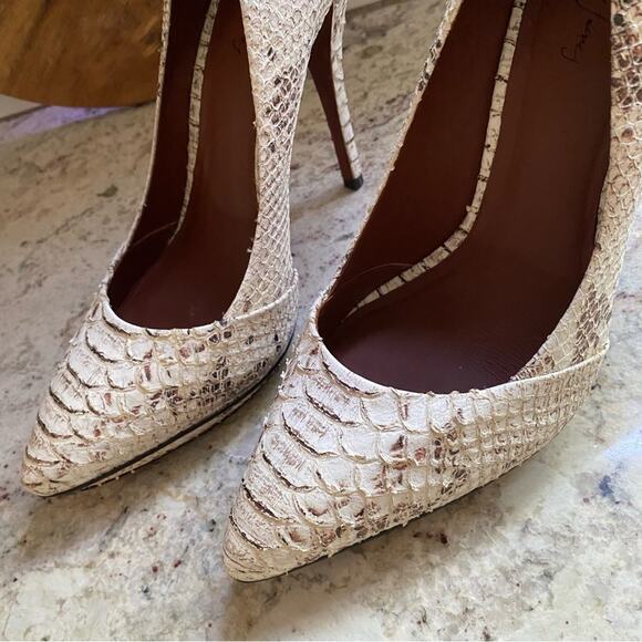Elizabeth & James Falin $395 Snake Print Stiletto Platform Heel Womens 10 B EUC - Picture 7 of 14